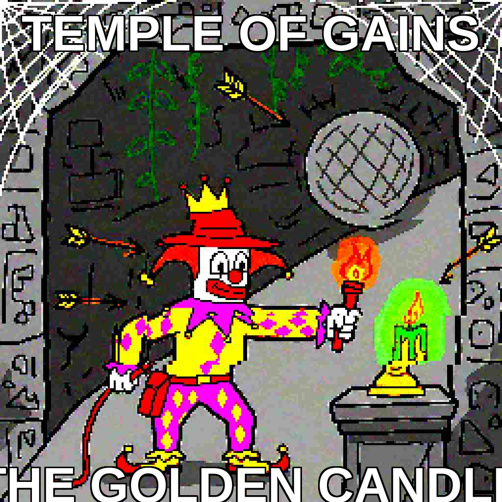 Temple Of Gains Golden Candle
